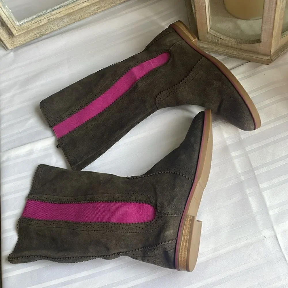 Sperry Top Sider Kids Zip Up Boots - 4 M - Excellent Condition